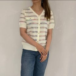 بافت آستین کوتاه  نارک و لطیف