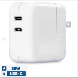 شارژر دیواری 35 وات اپل مدل 35W Dual USB-C
