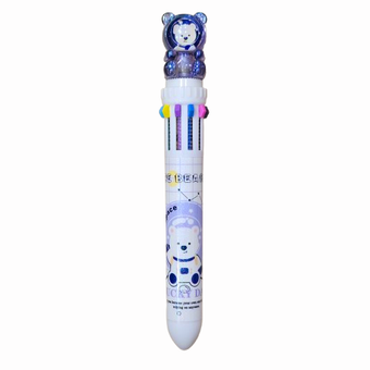 خودکار ده رنگ فانتزی طرح خرس فضانورد کد ADM-15255