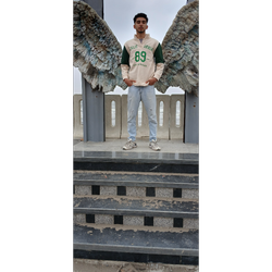 دورس یقه ساده کالیفرنیا سبز کرم فری سایز