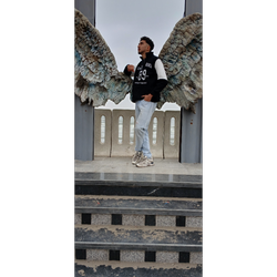 دورس یقه ساده کالیفرنیا مشکی سفید فری سایز