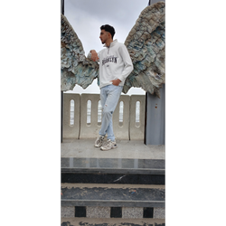 دورس نیم زیپ بروکلین سفید فری سایز