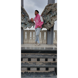 دورس یقه ساده کالیفرنیا صورتی فری سایز