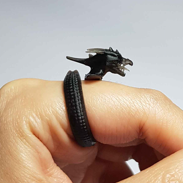 انگشتر طرح اژدها