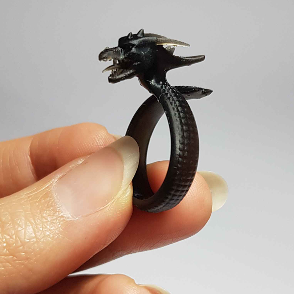 انگشتر طرح اژدها