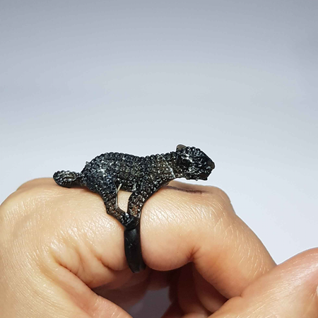 انگشتر طرح ببر