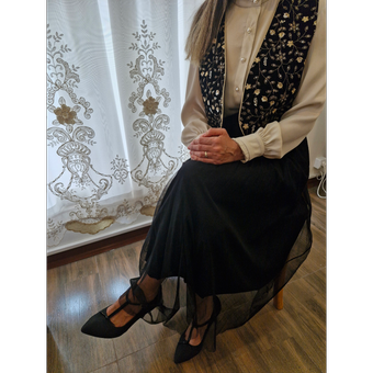 جلیقه مخمل سوزندوزی