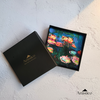 مینی اسکارف نیلوفرهای آبی 2