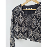 کت و دامن میله ای سوزن دوزی