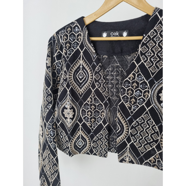 کت و دامن میله ای سوزن دوزی