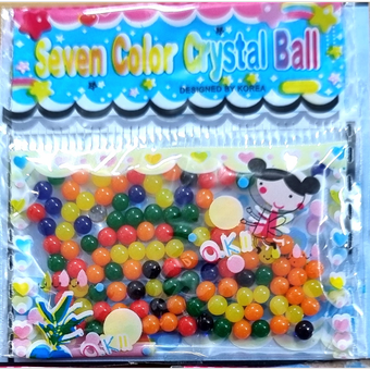 خاک ژله ای رنگی بسته های پر