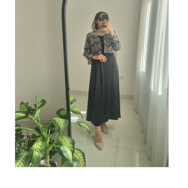 کت و دامن میله ای سوزن دوزی