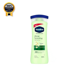 لوسیون بدن آلوئه ورا وازلین Vaseline اورجینال مدل Aloe Sooth حجم 400 میلی لیتر