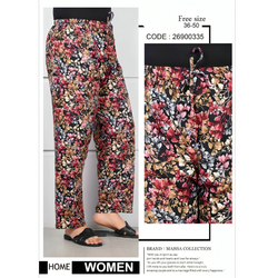 شلوار زنانه سایز بزرگ راحتی home wear برند M&M