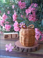 باکس پاپیون‌دار کوچک حصیری استودیو راح