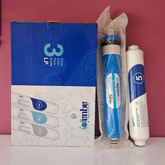 پک کامل فیلتر دستگاه تصفیه آب خانگی inline آکواجوی مدل LP (بسته 5 عددی)