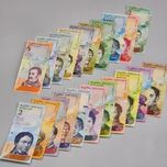 ست 21برگ اسکناس ونزوئلا کیفیت بانکی متنوع