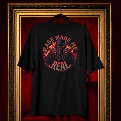 تیشرت لَش Rage made me real (oversize)