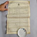 سند اظهارنامه مالیات دوره رضاشاه