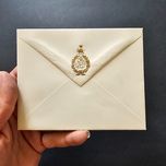 پاکت خام حکومتی ظل السلطان خاکم اصفهان طلاکوب برجسته