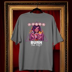تیشرت لَش Burn the past (oversize)