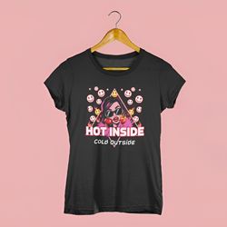 تیشرت دخترانه Hot inside cold outside