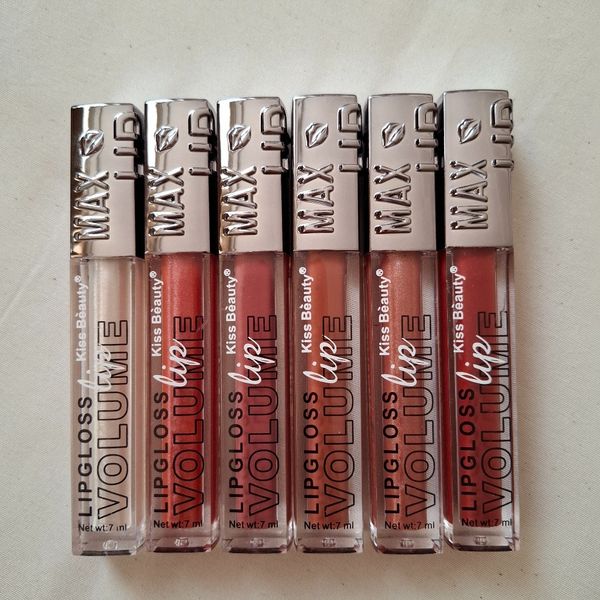 لیپ گلاس رنگی حجم دهنده kiss beauty