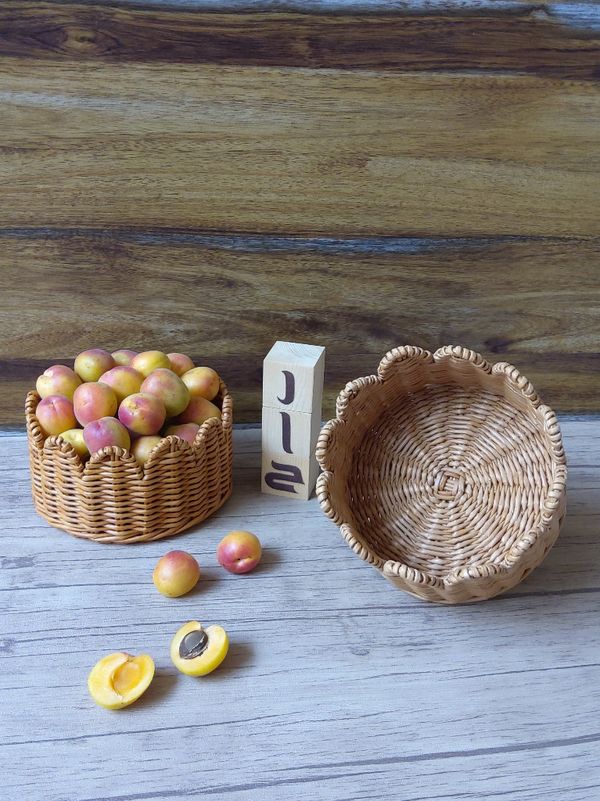 سبد گلبرگ حصیری راح