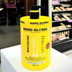 ماسک موی فاقد سولفات نانو گلوبال زرد 1000میل