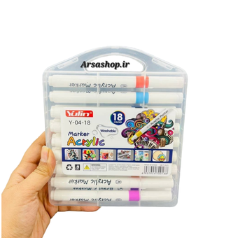 ماژیک اکرلیک یولین مجموعه 18 عددی درجه یک