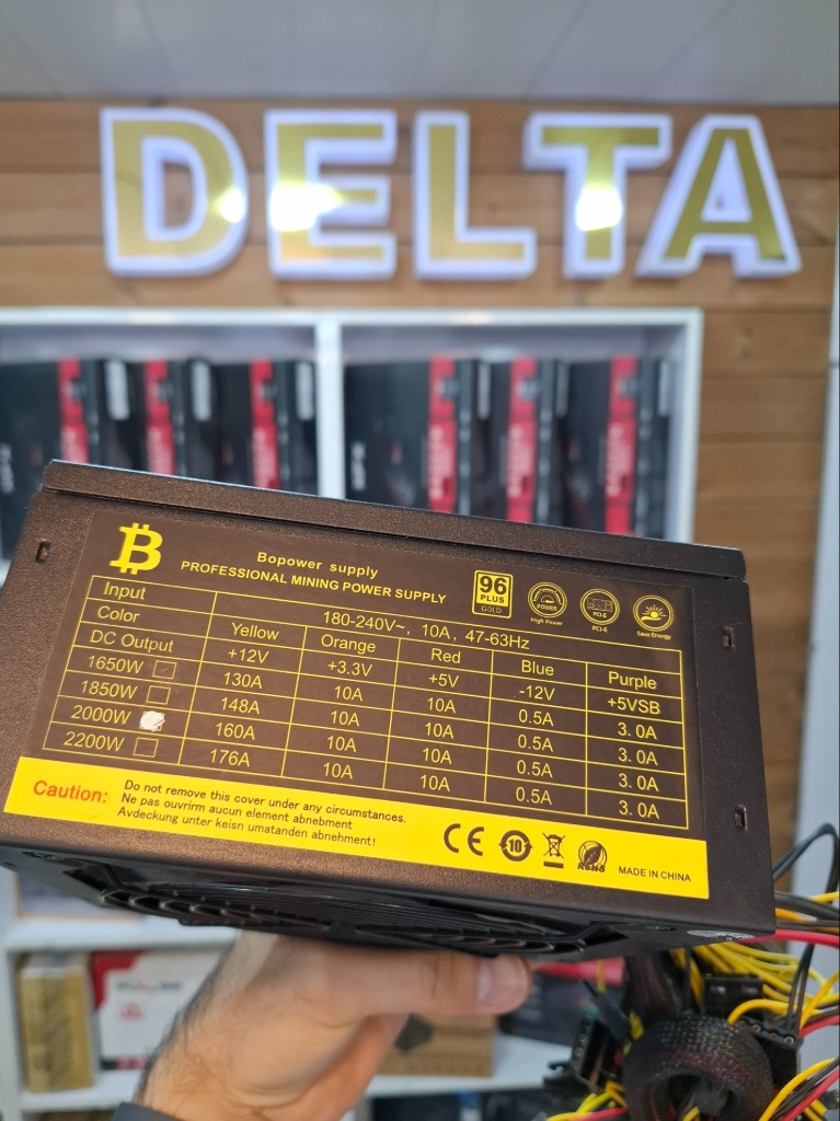 پاور کامپیوتر بیت مین مدل گلد ظرفیت 2000وات (استوک)