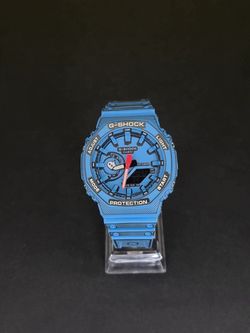 ساعت مچی جی شاک GA2100 سه بعدی آبی