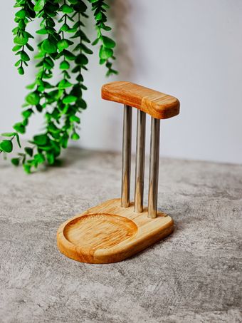 استند ملاقه چوبی