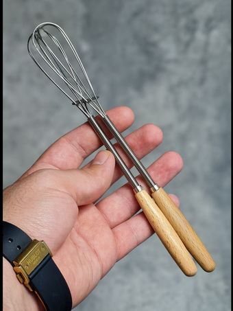 همزن دسته چوبی کافی