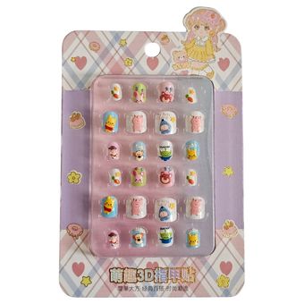 ناخن مصنوعی سه بعدی (برجسته) طرح شخصیت های کارتونی