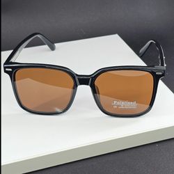 عینک آفتابی پلاریزه دخترانه و پسرانه رنگ قهوه ای مدل 3076