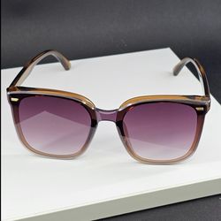 عینک آفتابی دخترانه فریم قهوه ای یووی 400