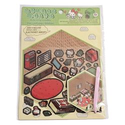 استیکر سه بعدی ساختنی فروشگاه هلو کیتی