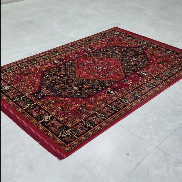 نقشه آذر _ فرش ماشینی تراکم 1000 رنگ لاکی 6 متری BCF