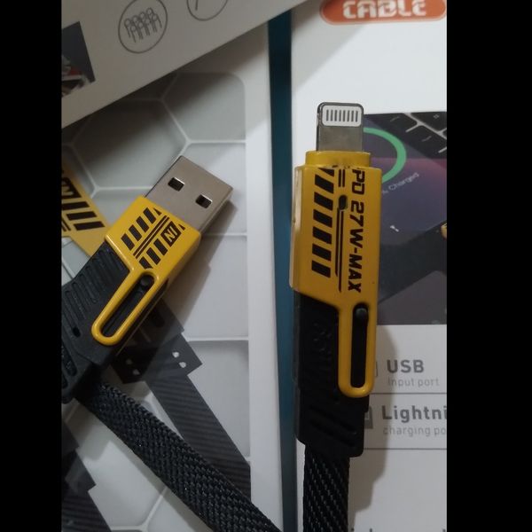 کابل شارژر 4 کاره 65W تخت سر فلزی