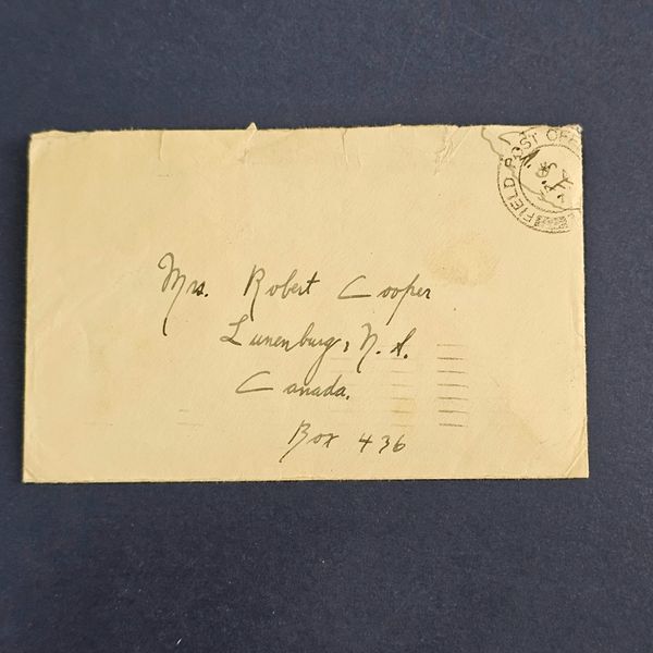 پاکت نامه انگلیسی بدون تمبر ارسال شده سال1941