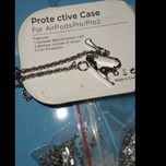 کاور ایرپاد سیلیکونی Airpod Pro/Pro 2 به همراه آویز و زنجیر رنگ قرمز
