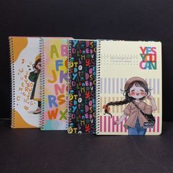 دفتر زبان 4خط (موزی)