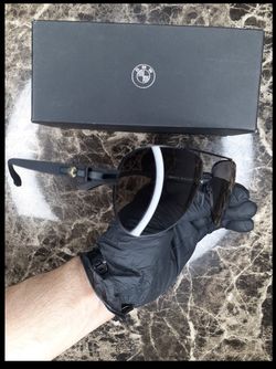 عینک آفتابی مردانه بی‌ام‌و  اصل - فریم مشکی  و لنز تیره   BMW Men's Sunglasses -