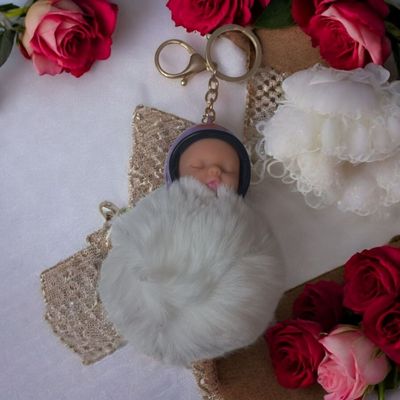 آویز عروسکی مدل نوزاد کلاه کاسکت دار