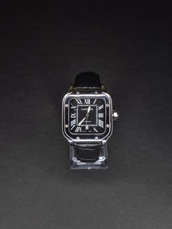 ساعت مچی مردانه کارتیر Cartier رنگ ثابت با بند چرم کد 4077