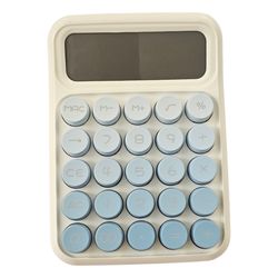 ماشین حساب دکمه برجسته رنگ آبی فانتزی