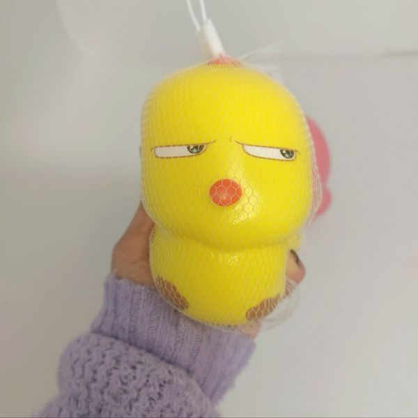 اسکوشی جوجه زرد و صورتی بزرگ