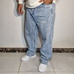 شلوارلی بگ کلاسیک آبی یخی