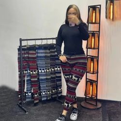 شلوار بافت طرحدار پارچه وارداتی در 5 رنگ کد 3